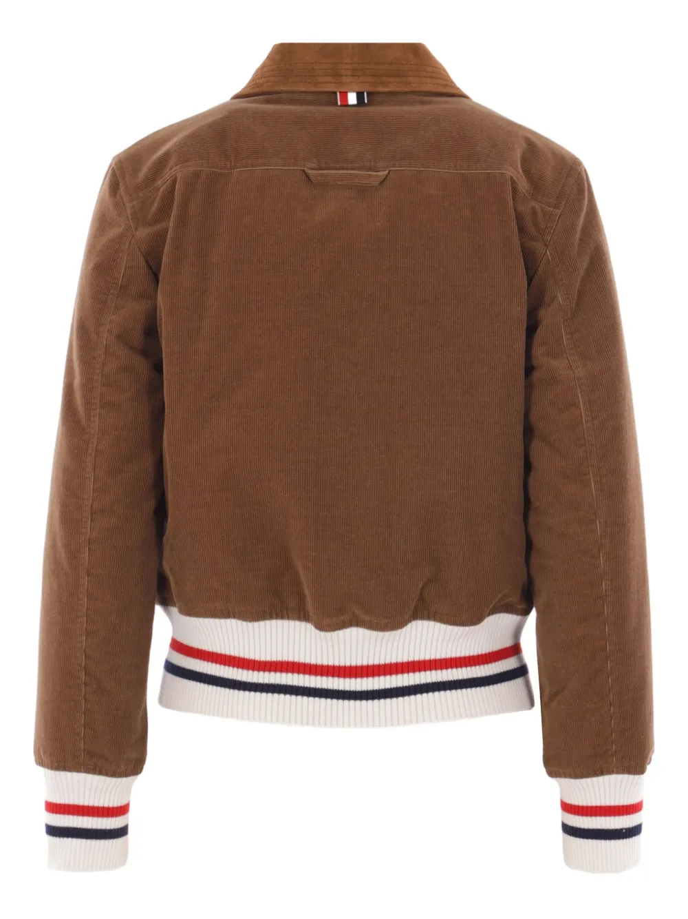 Thom Browne Jack met ribfluwelen afwerking Bruin