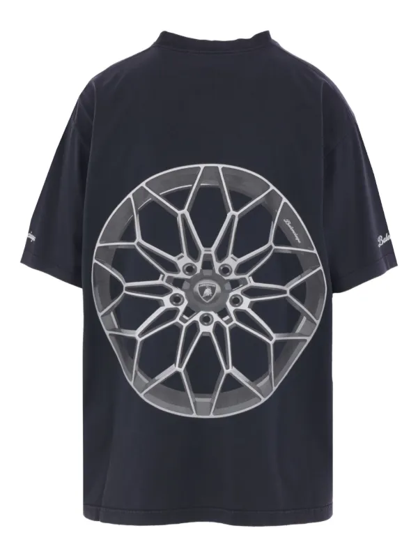 その他 BALENCIAGA THE  GLOBE Balenciaga Planet Earth oversized cotton T-shirt Balenciaga
