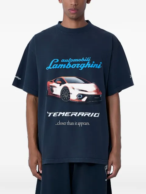 Balenciaga Lamborghini-print crew-neck T-shirt
