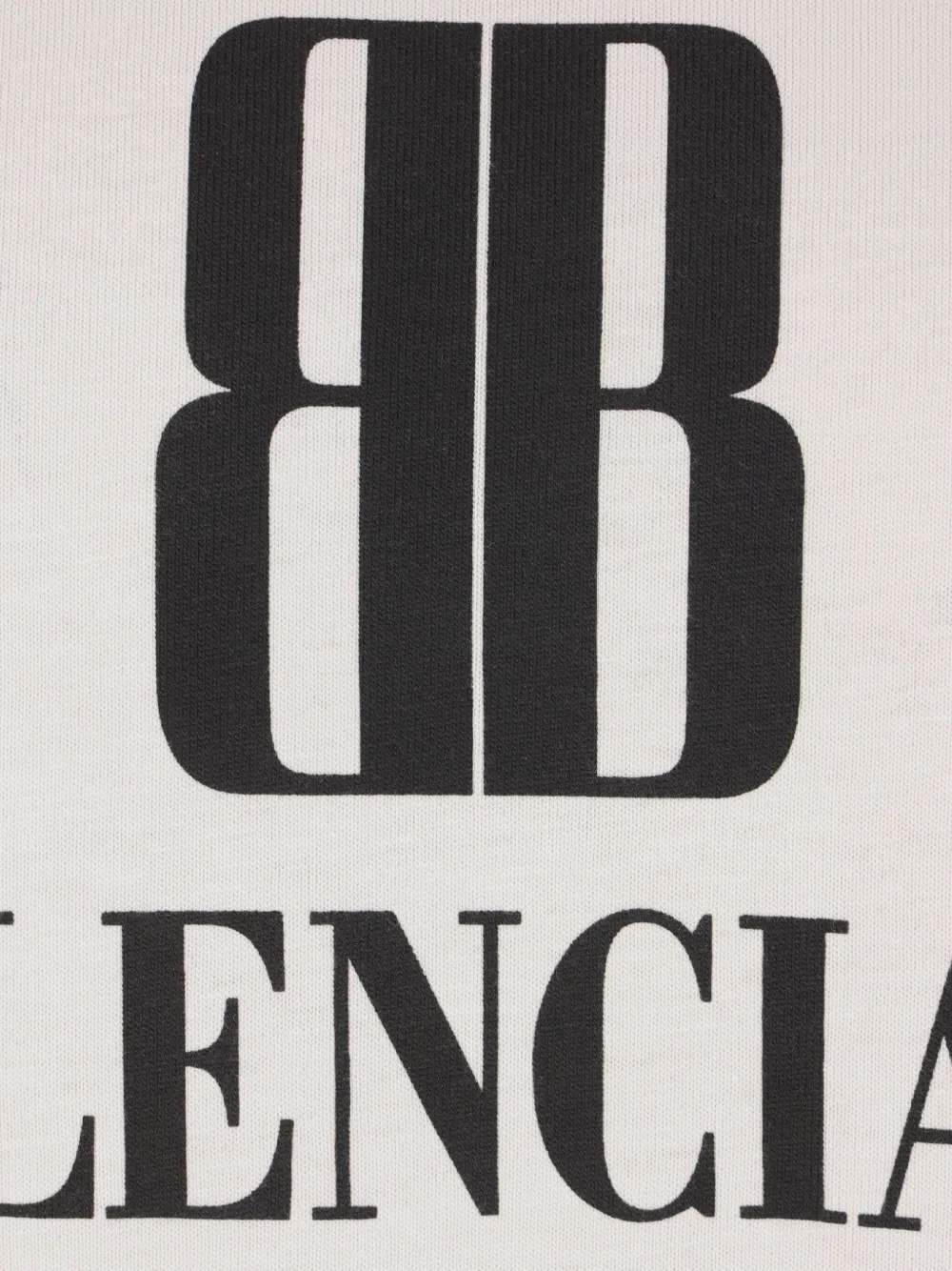 Balenciaga Katoenen T-shirt met BB-logo Wit