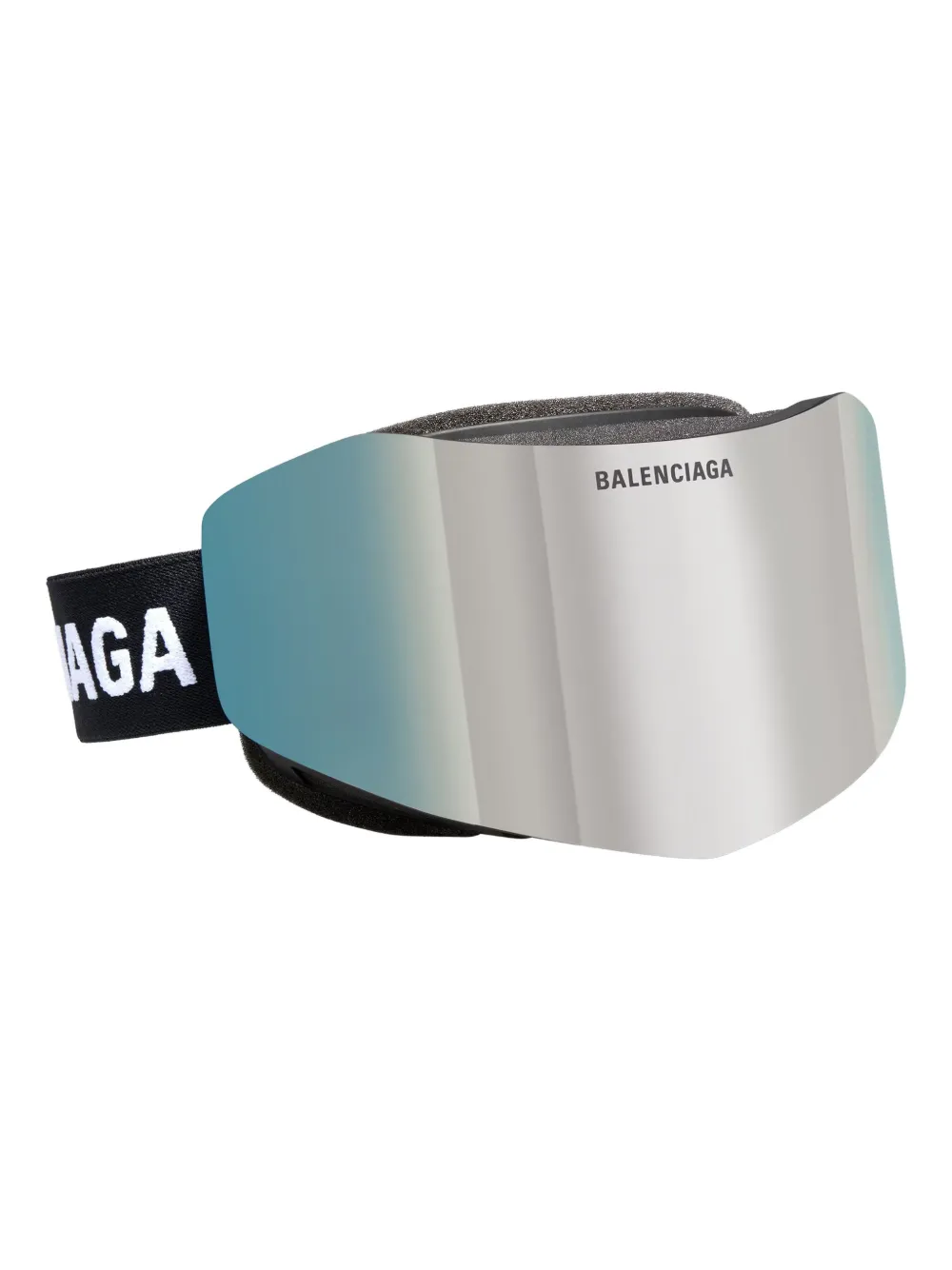 Balenciaga Mirrored-lens Geometric Ski Mask In Black