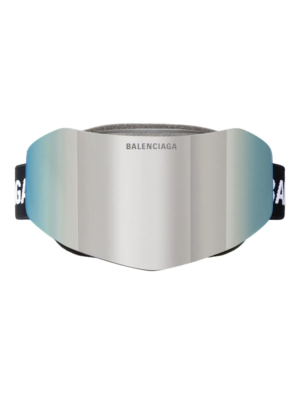 Balenciaga Mirrored-lens Geometric Ski Mask In Black