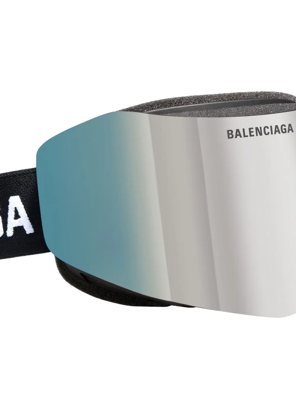 Balenciaga Mirrored-lens Geometric Ski Mask In Black