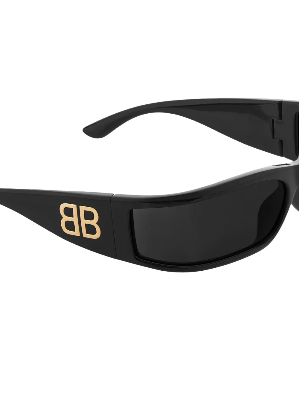 Balenciaga Eyewear Zonnebril met rechthoekig montuur en logo Zwart
