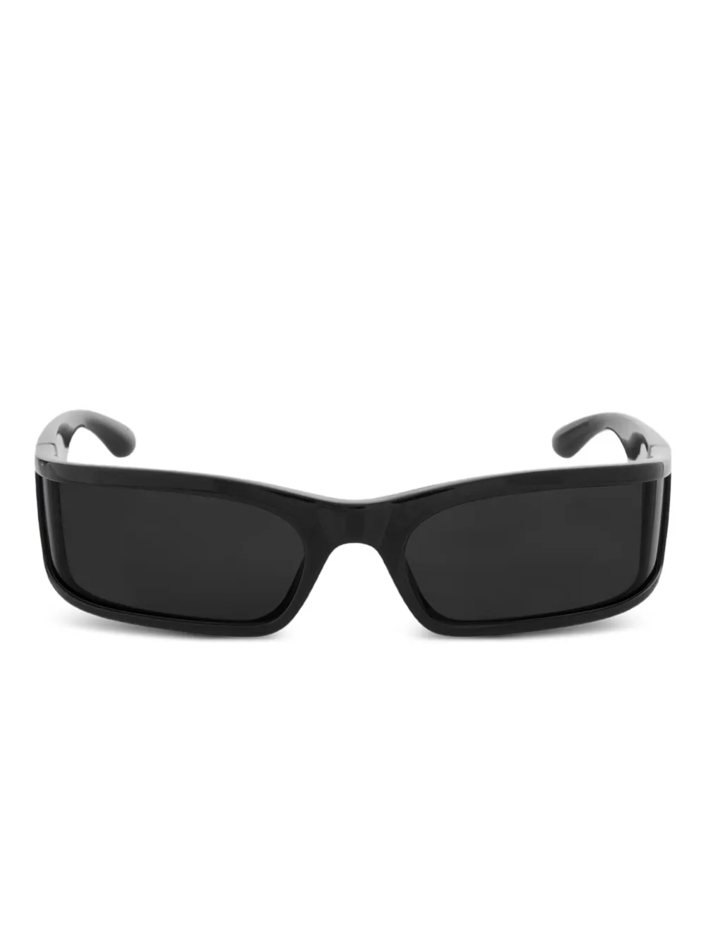 Balenciaga Logo Rectangle Sunglasses In Black