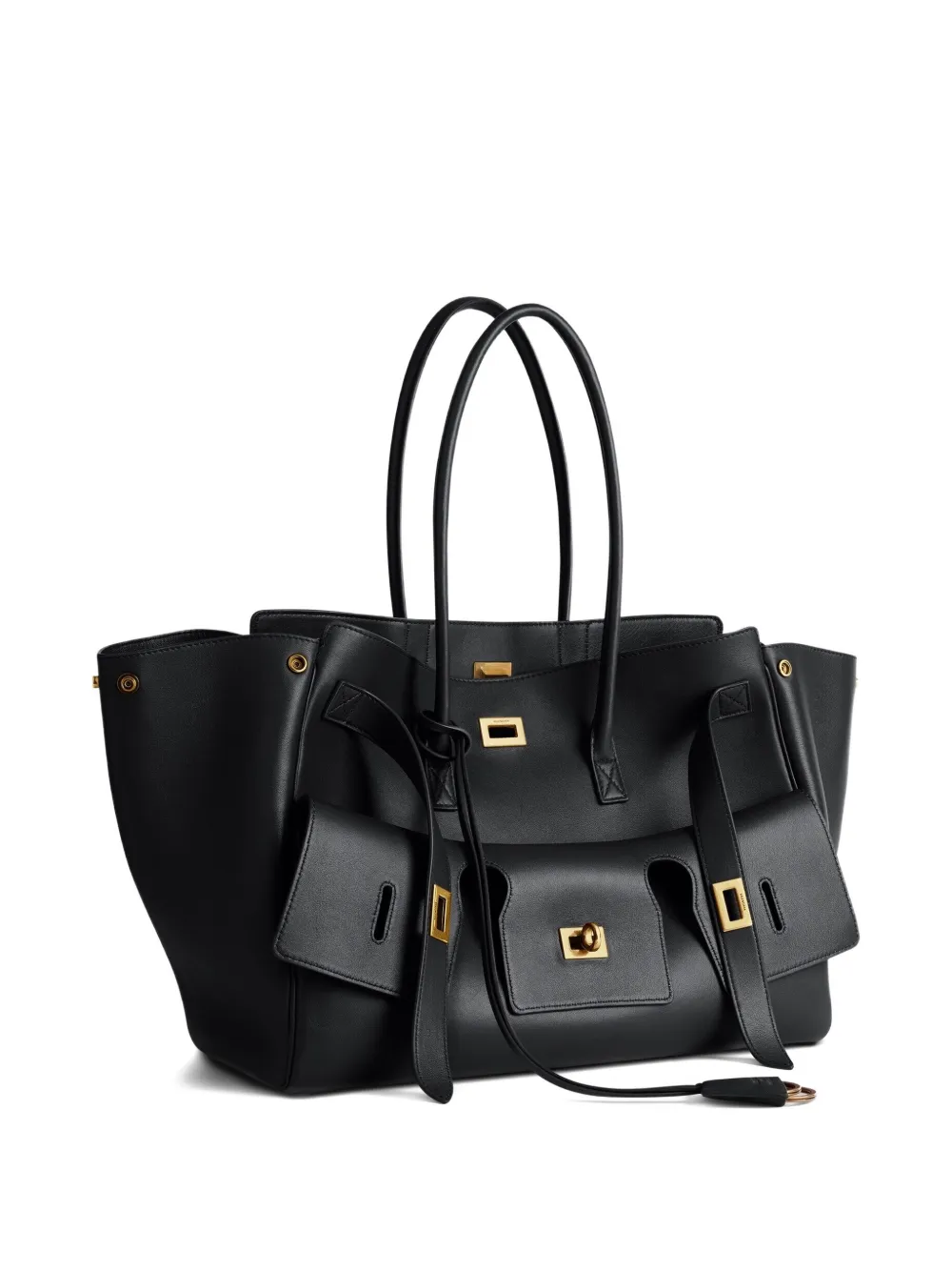Balenciaga Medium Bel Air leren schoudertas Zwart