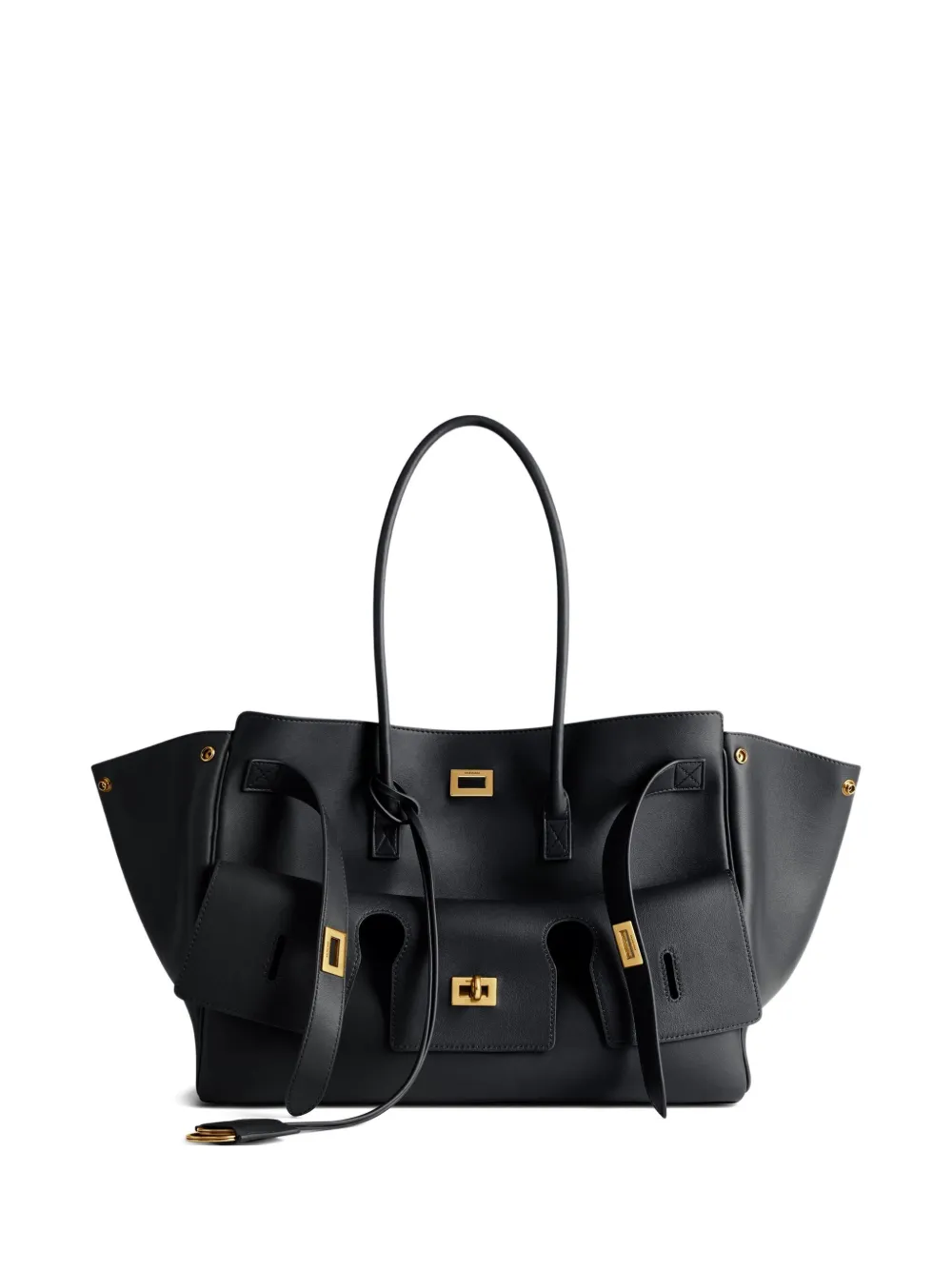 Balenciaga Medium Bel Air leren schoudertas Zwart