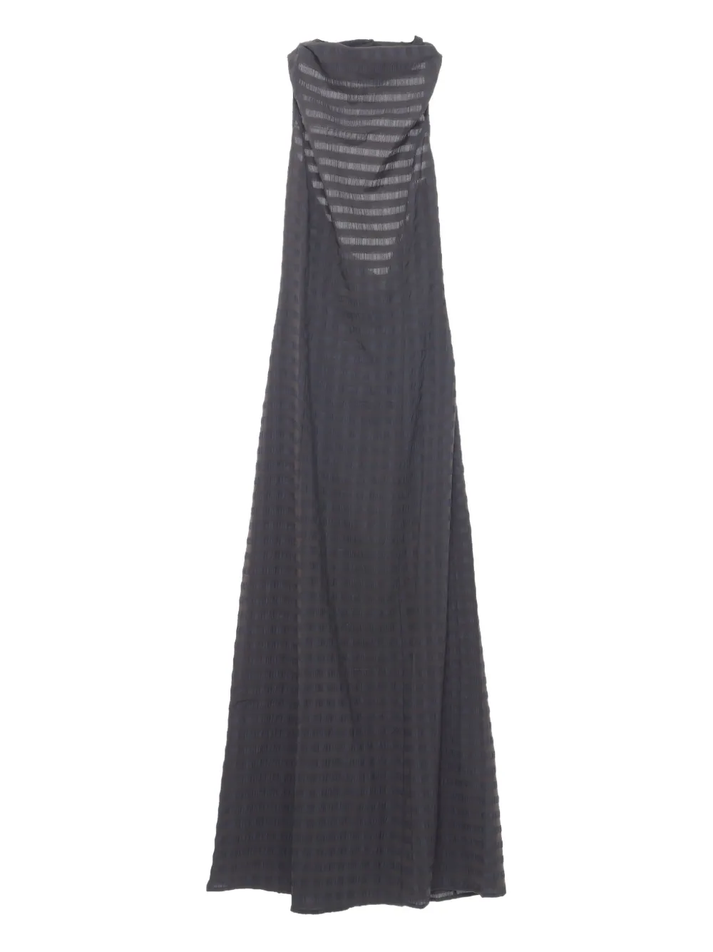 Paloma Wool maxi halter-neck gingham dress | Grey | Image 1