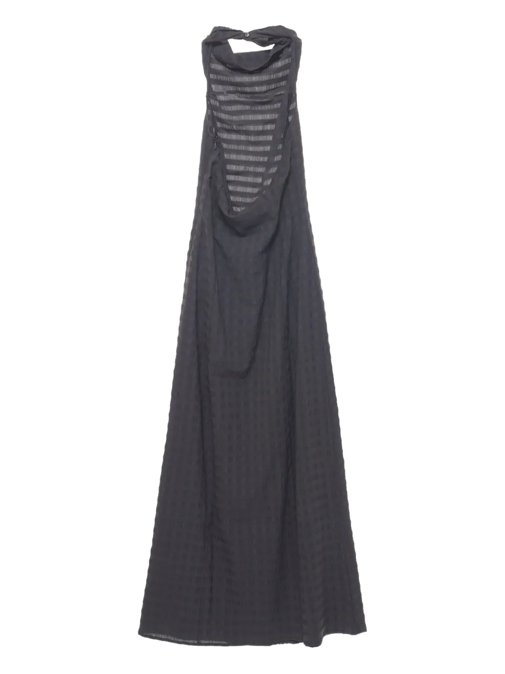 Paloma Wool Maxi-jurk met halternek en gingham ruit Grijs