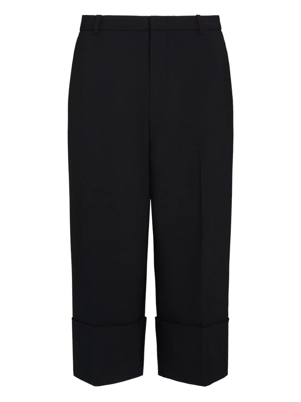 Vince cuffed wide-leg trousers Zwart