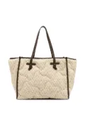 GIANNI CHIARINI chevron-quilted tote bag - Neutrals