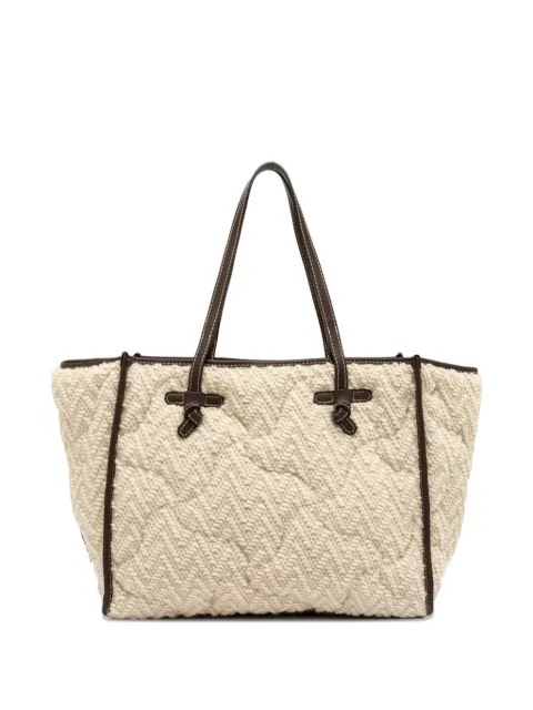 GIANNI CHIARINI chevron-quilted tote bag