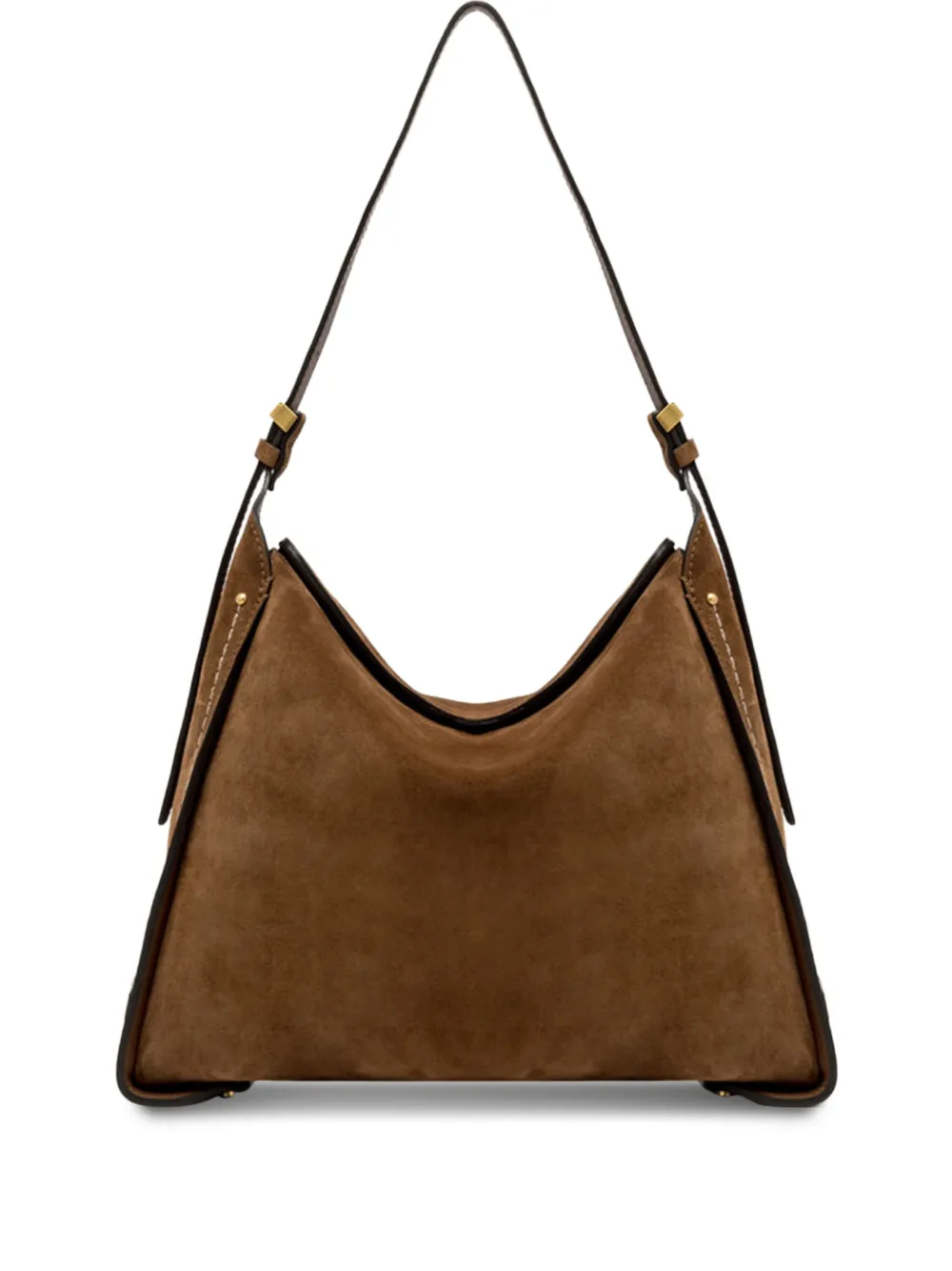 GIANNI CHIARINI Penelope suede shoulder bag Bruin