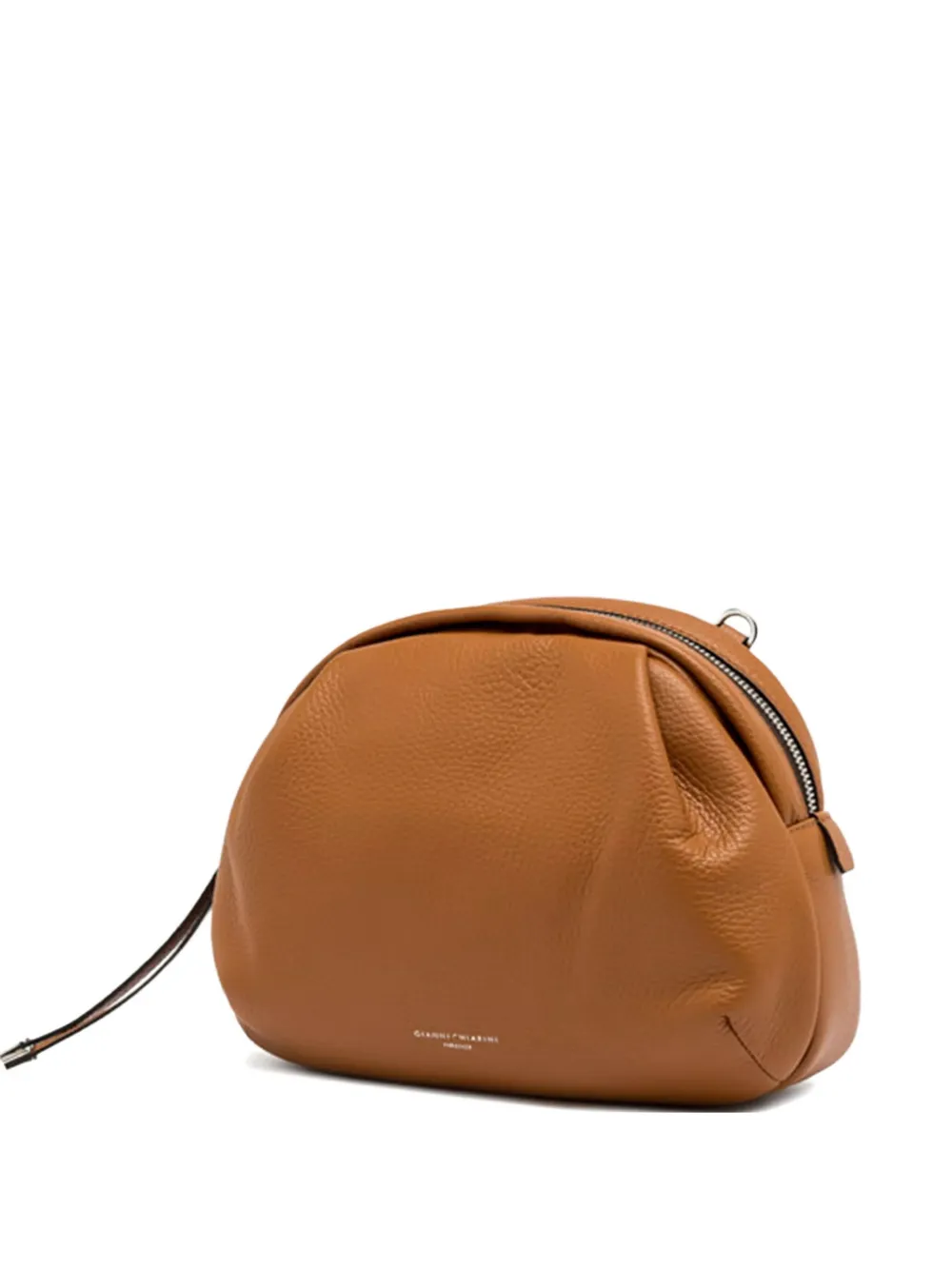 Gianni Chiarini Grained-leather Crossbody Bag In Brown