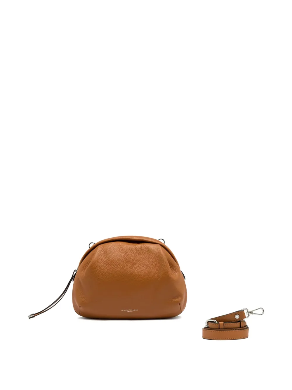 GIANNI CHIARINI Leren crossbodytas Bruin