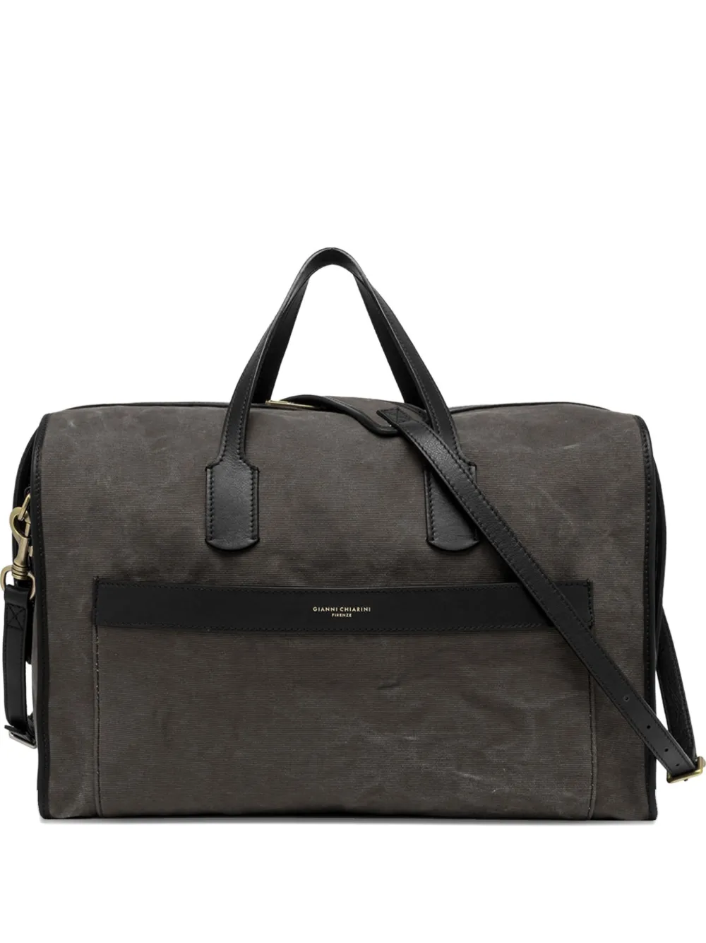 Gianni Chiarini Berlin Leather-trimmed Canvas Duffle Bag