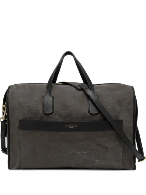 GIANNI CHIARINI Berlin leather-trimmed canvas duffle bag