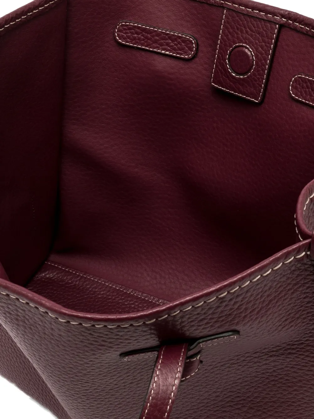 GIANNI CHIARINI knotted-detail leather tote bag Rood