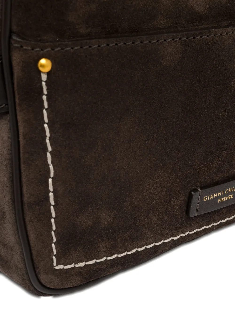 Gianni Chiarini Nina Suede Crossbody Bag In Brown