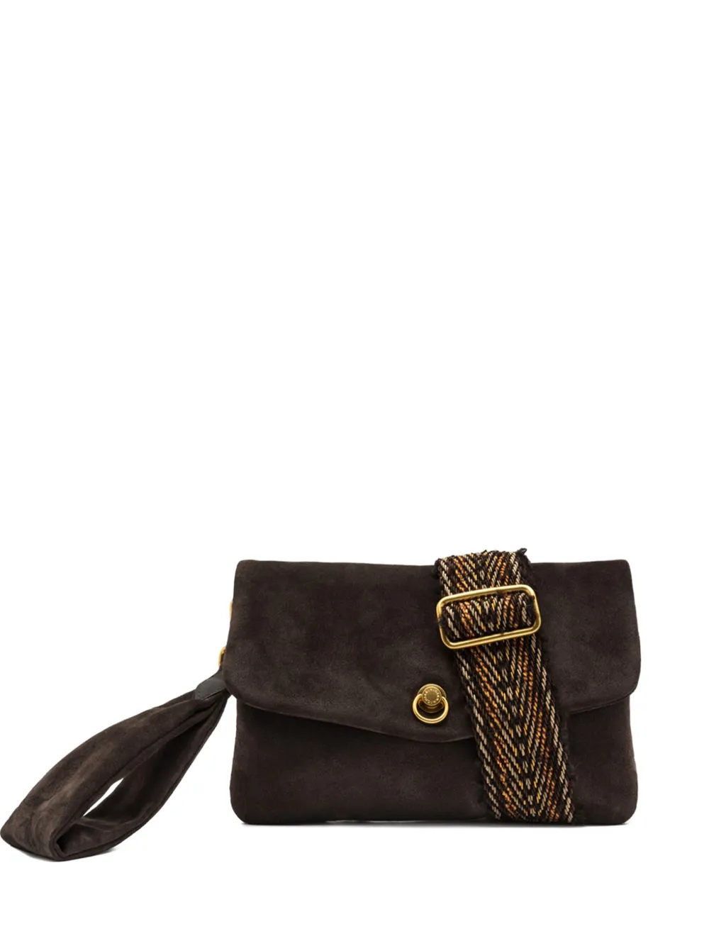 GIANNI CHIARINI NINA suede crossbody bag | Brown | Image 1