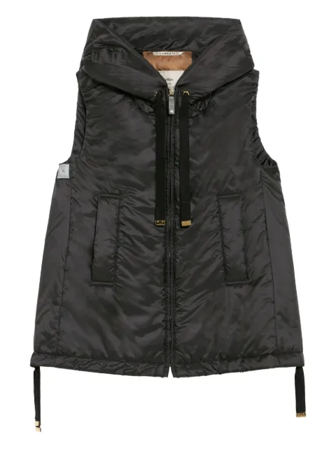 Max Mara hooded quilted gilet