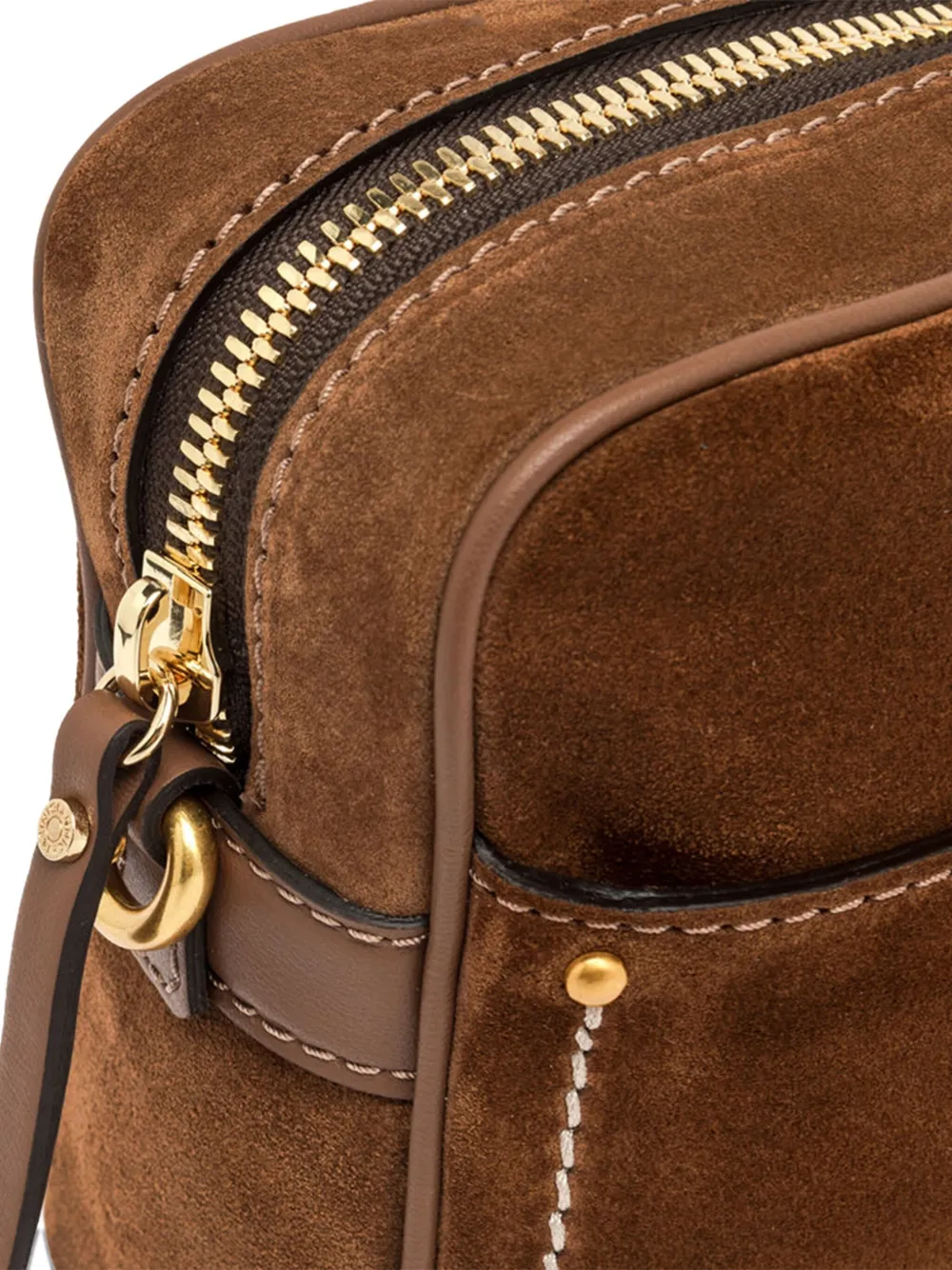 GIANNI CHIARINI Nina suède crossbodytas Bruin