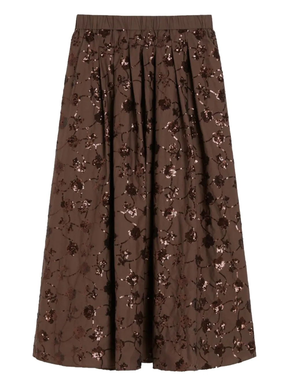 Weekend Max Mara sequinned cotton skirt Bruin