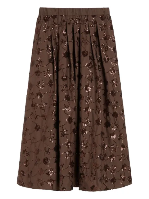 Weekend Max Mara sequinned cotton skirt