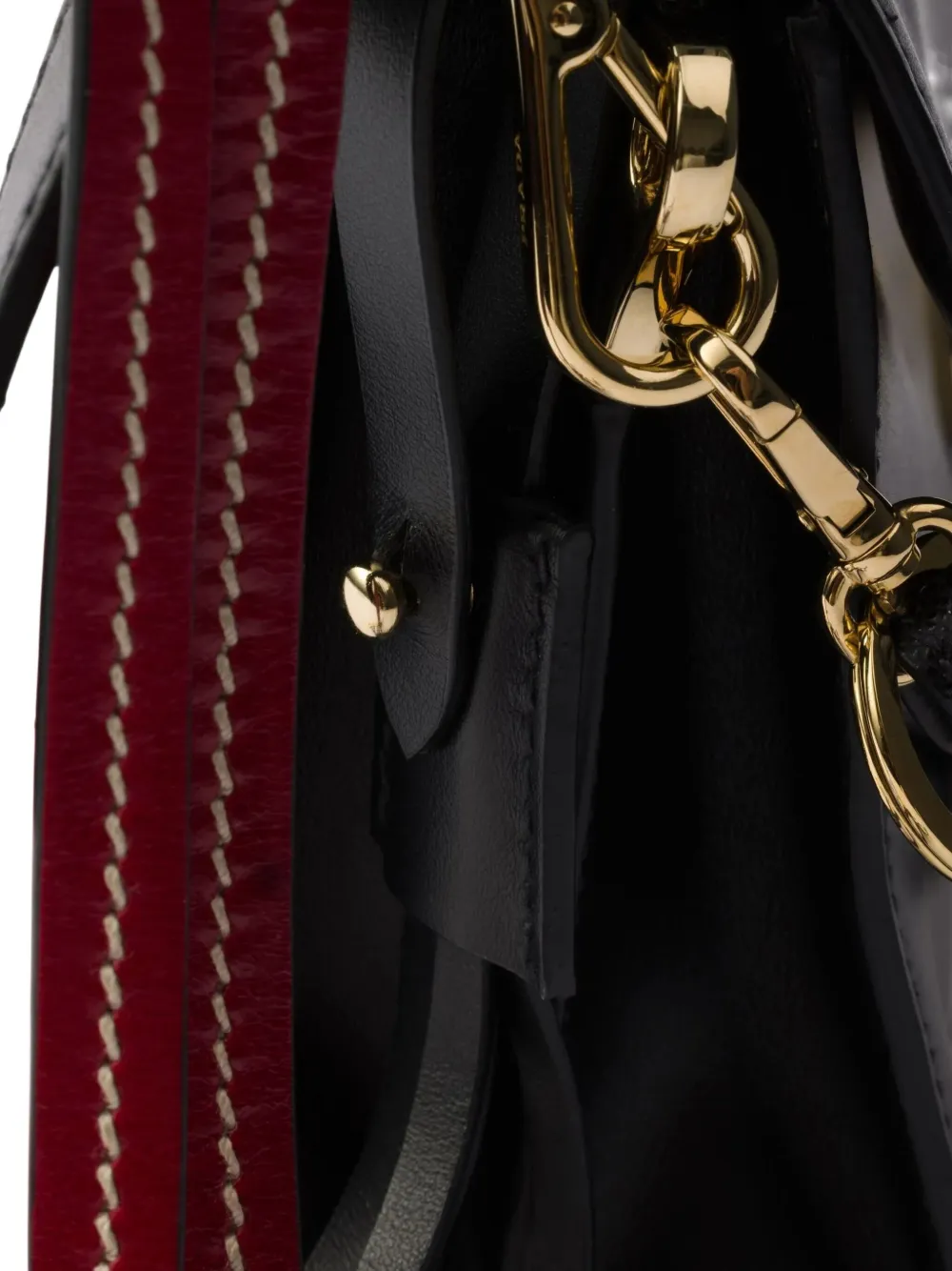 Prada Soft Sound schoudertas met kettingdetail Zwart