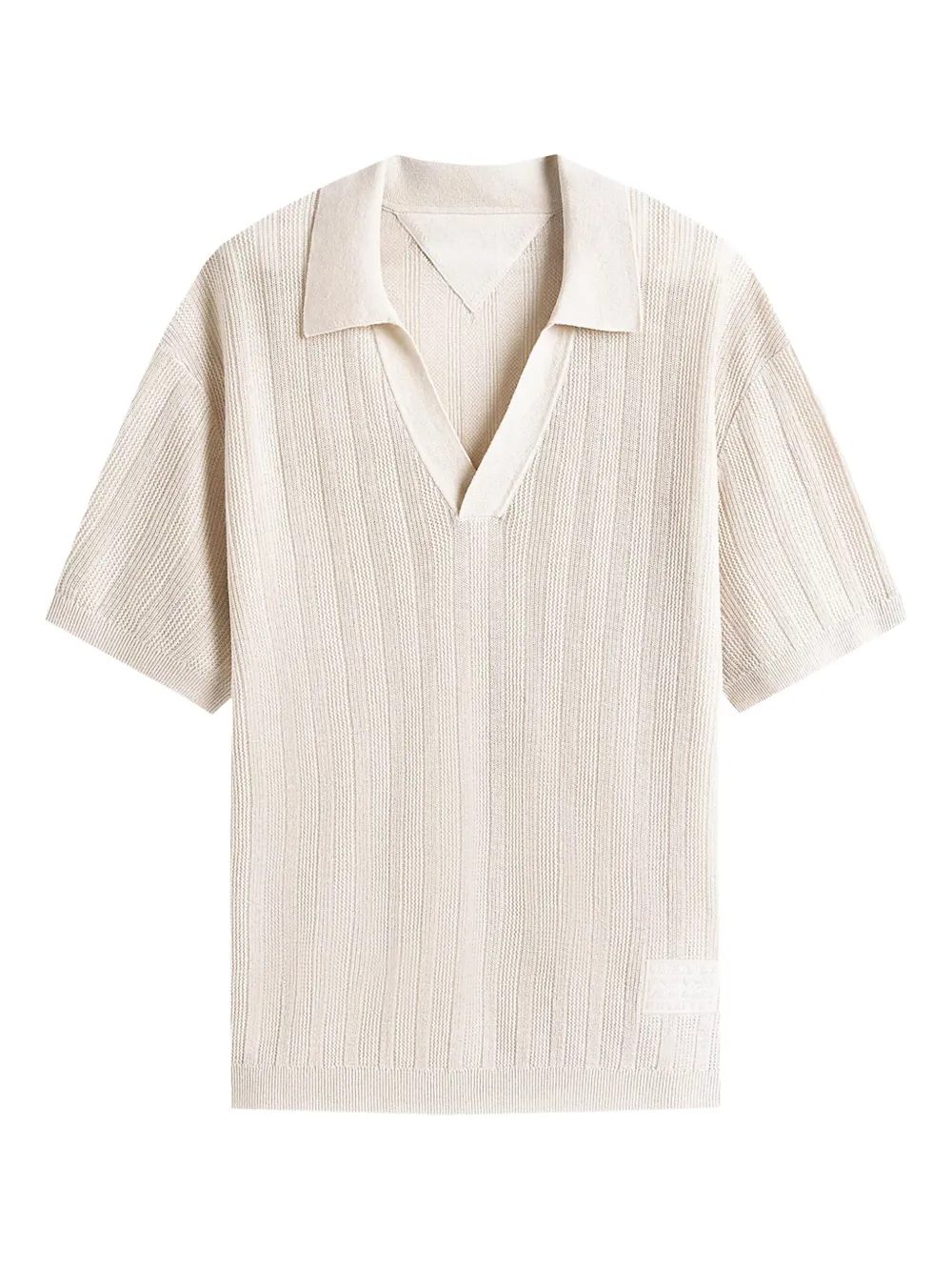 Tommy Hilfiger ribbed V-neck top | neutro | Image 1