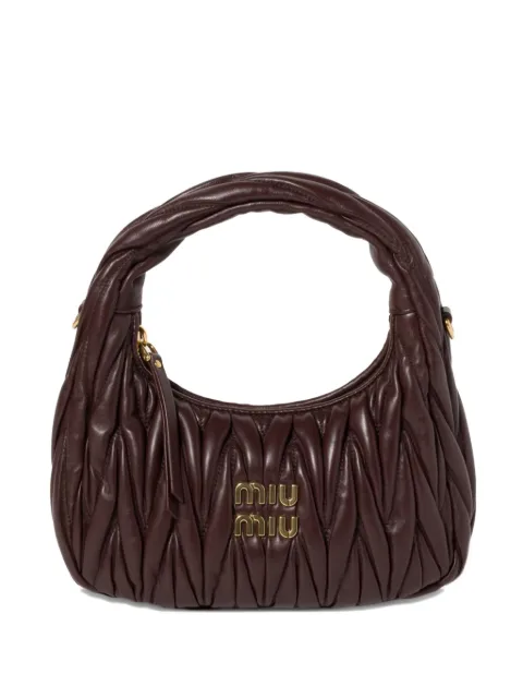 Miu Miu Wander matelassé leather cross body bag