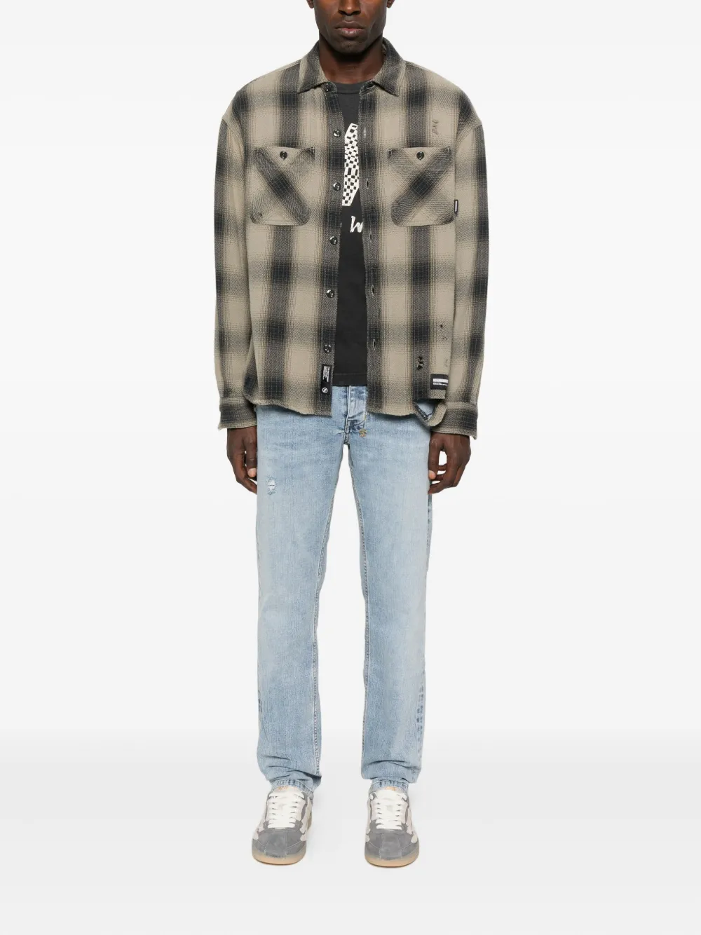 Ksubi Gerafelde jeans - Blauw