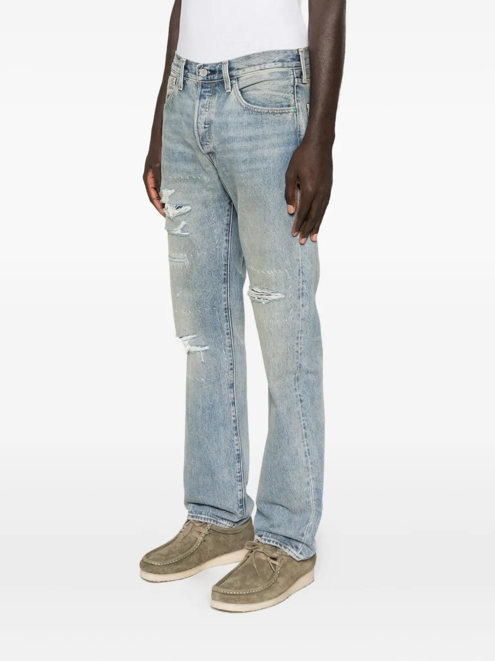 Levi's 501® Distressed Jeans In Blue