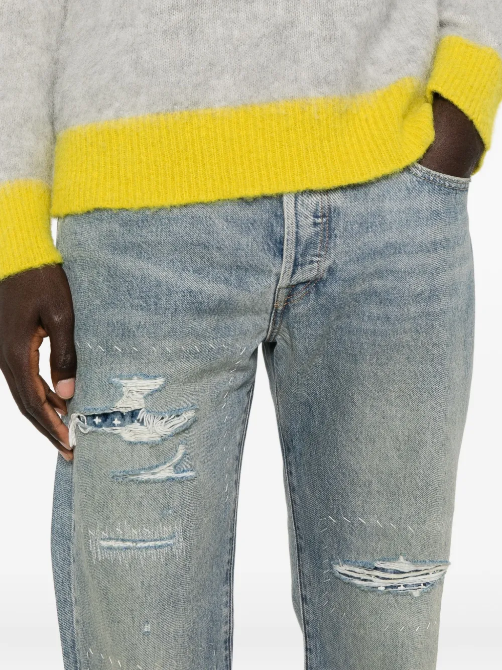 Levi's 501® Distressed Jeans In Blue