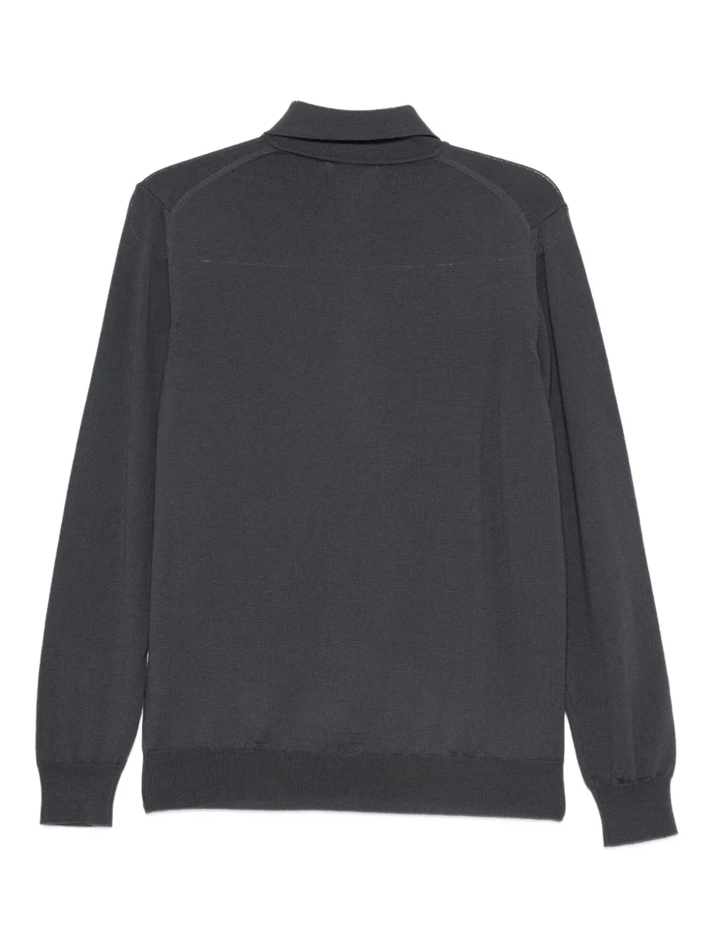 Kangra long sleeve polo shirt - Zwart