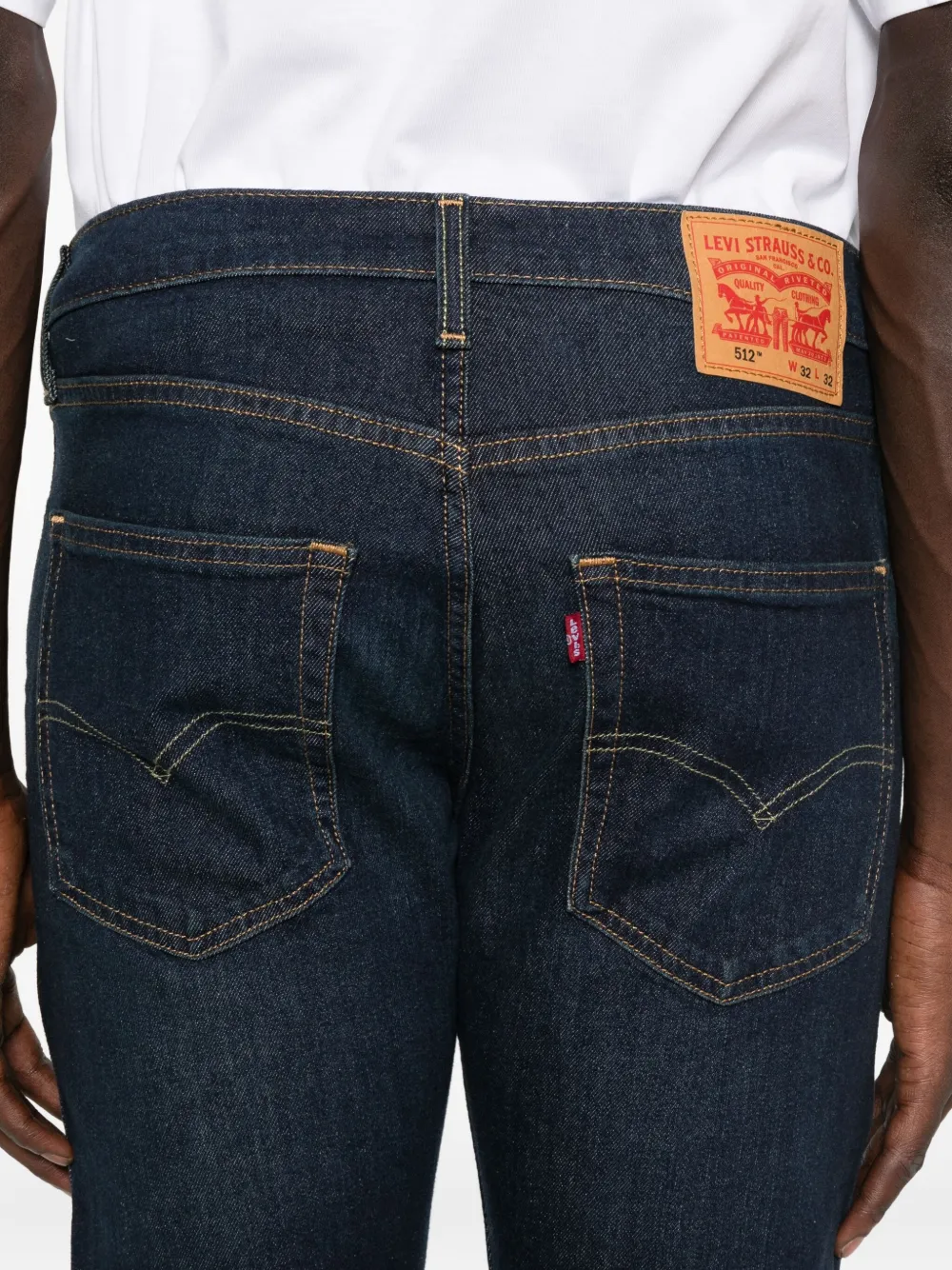 Levi's Jeans met vervaagd effect Blauw