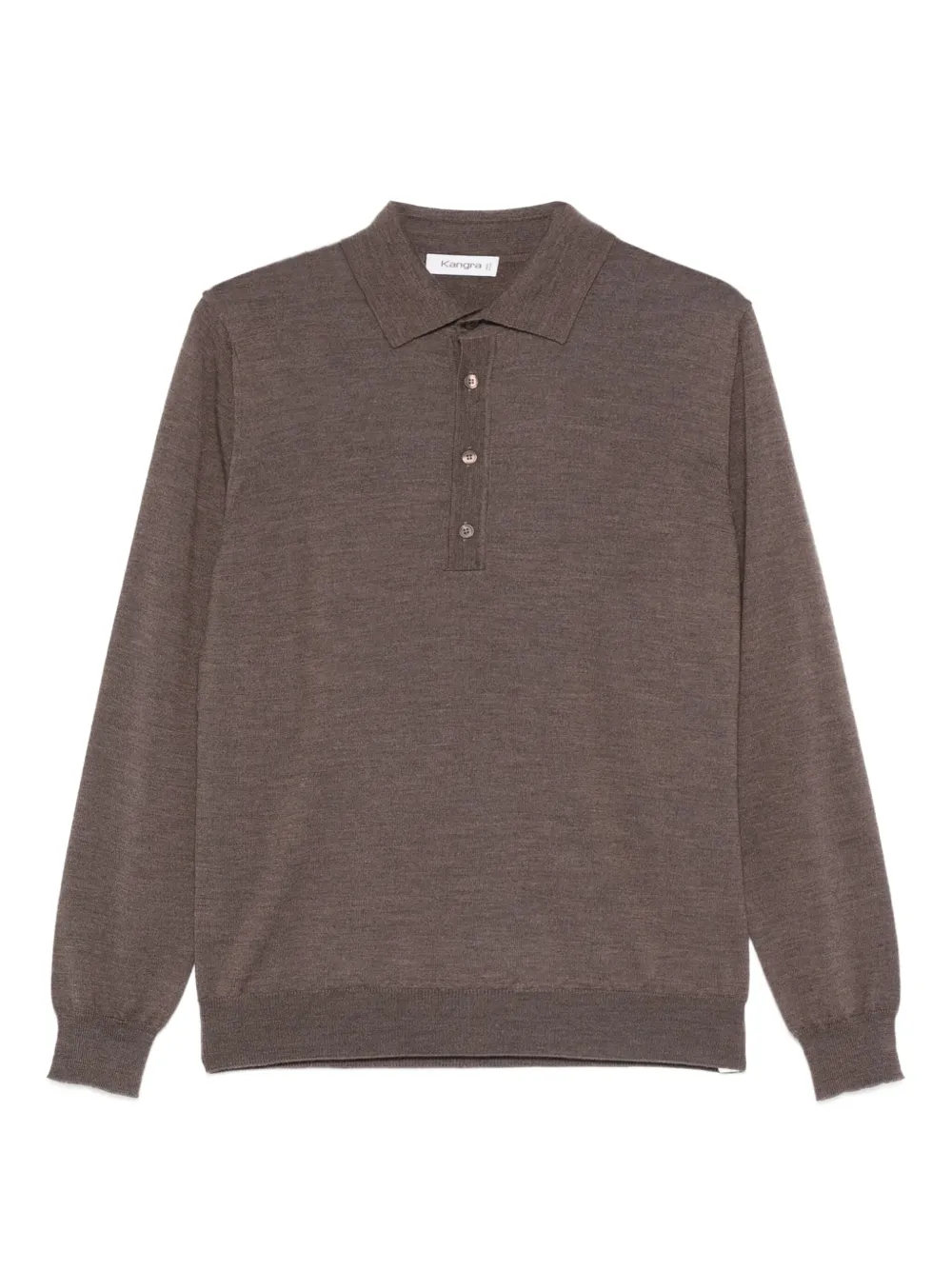 Kangra playera tipo polo con botones | marrón | Image 1