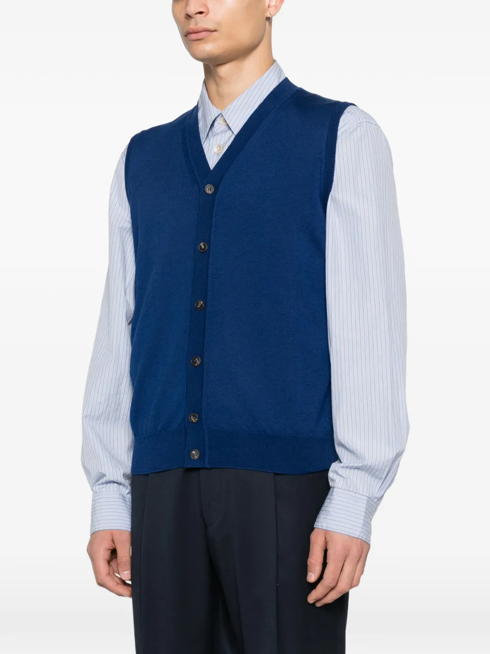 Kangra Gilet met V-hals Blauw