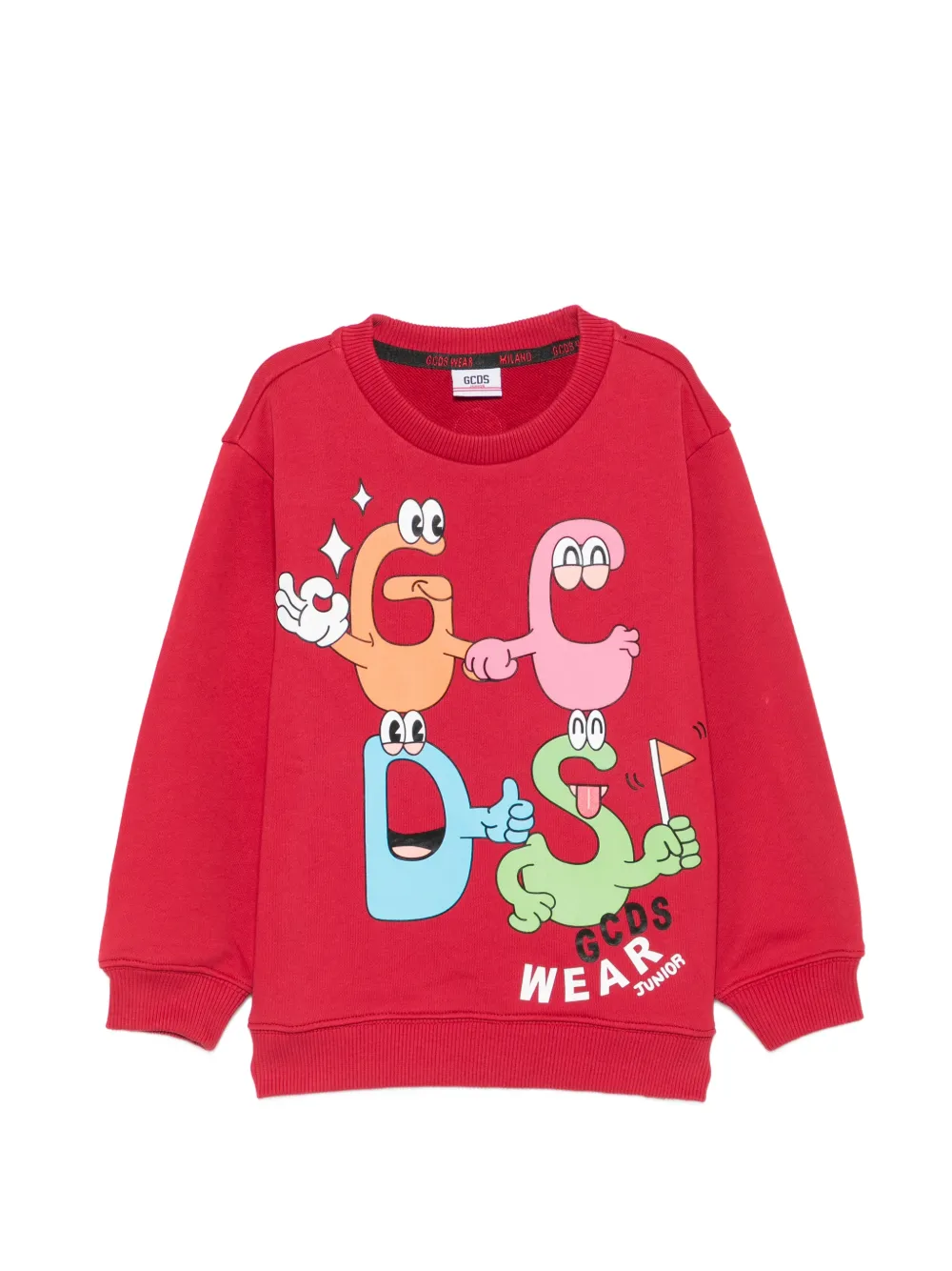 Gcds Kids graphic-print sweatshirt - Rosso