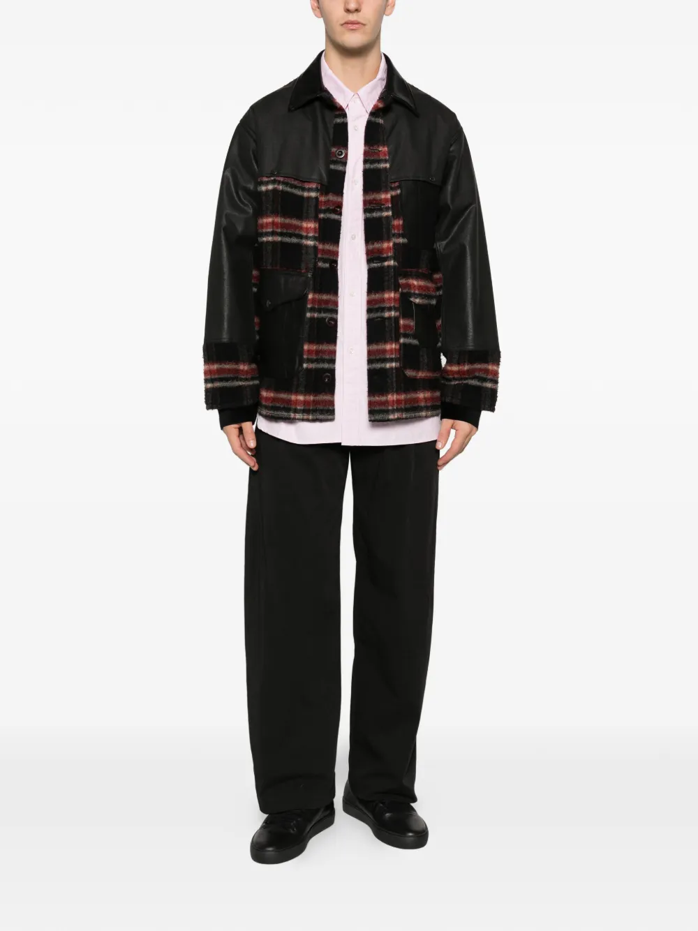 Junya Watanabe MAN plaid panel jacket | Shirt Jackets | Image 2