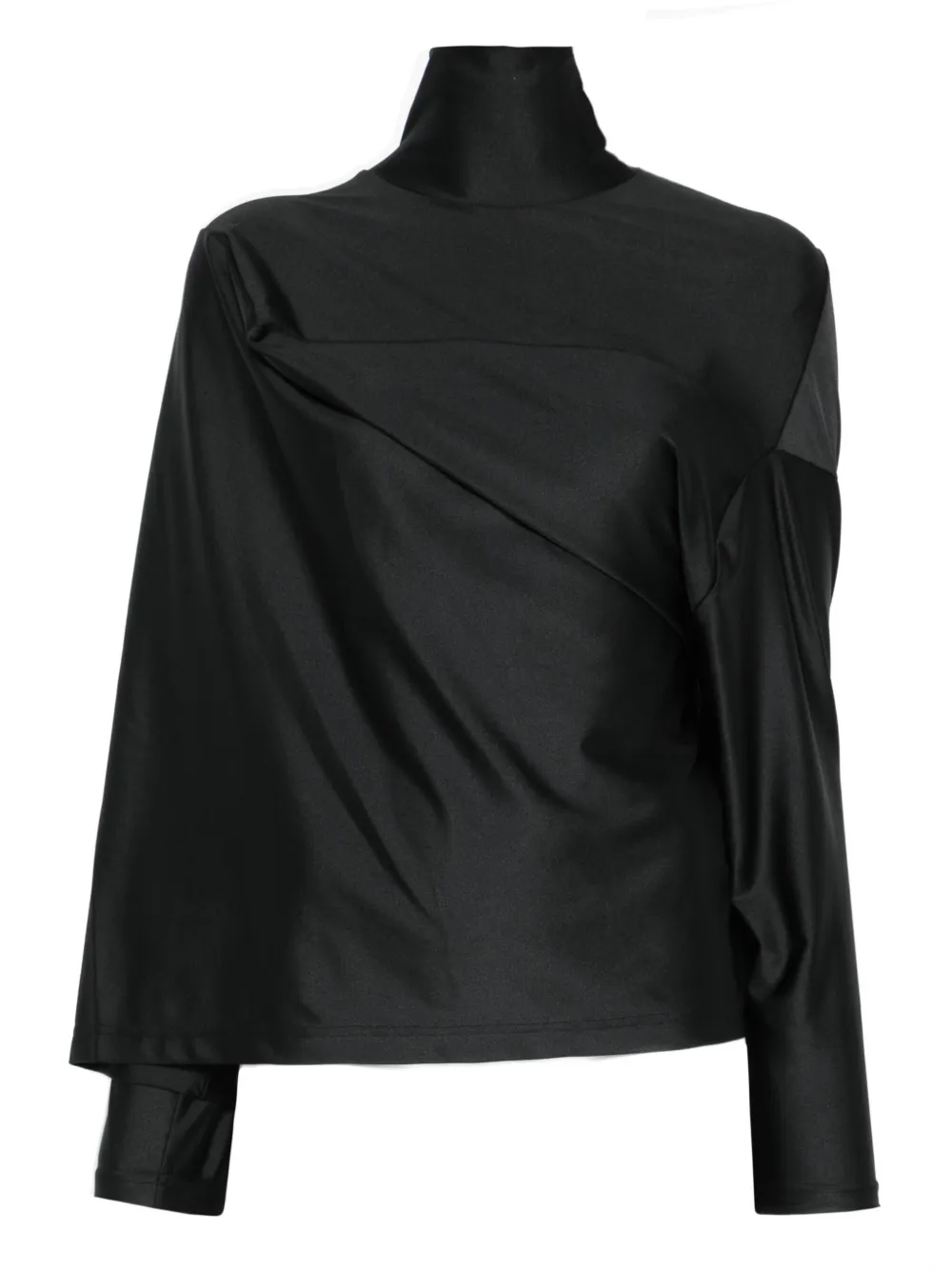 Junya Watanabe high-neck draped top | Black | Image 1