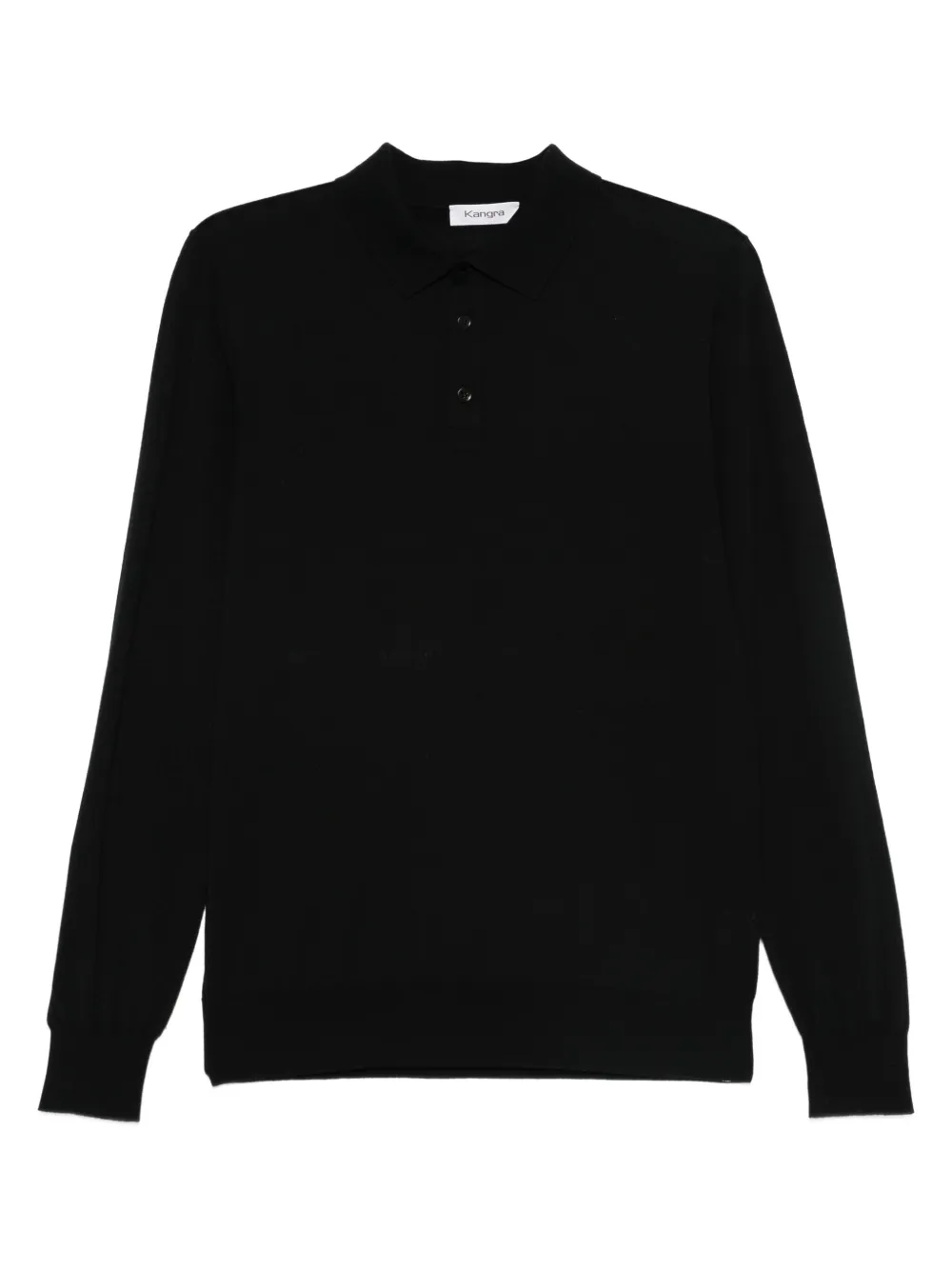 Kangra Langärmeliges Poloshirt | Schwarz | Image 1