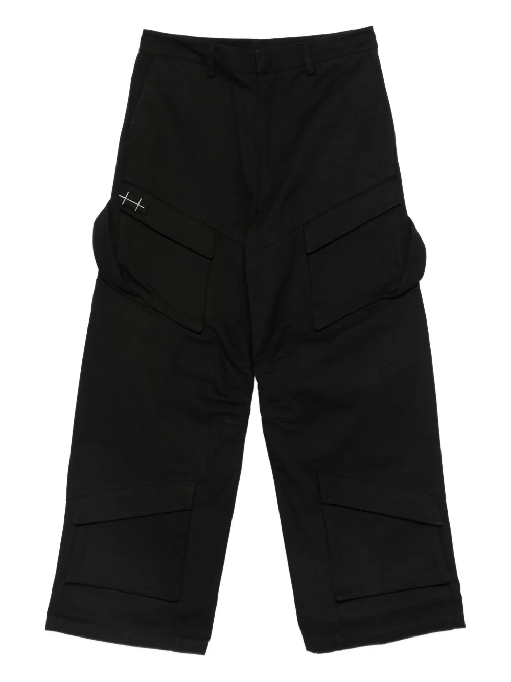 Heliot Emil Pocket-detail Straight-leg Trousers In Black
