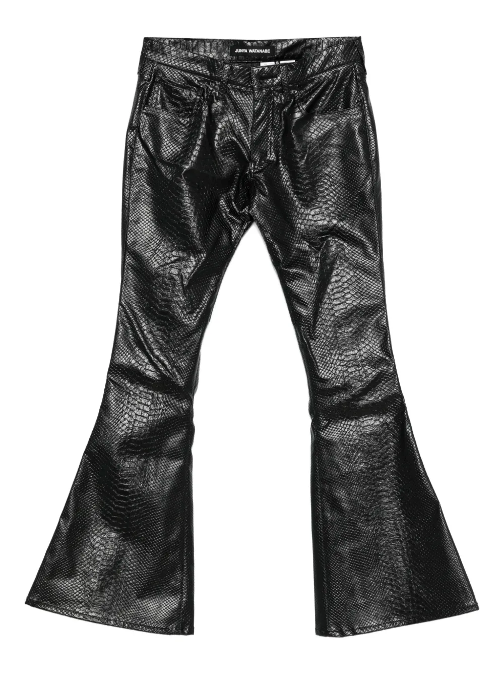 Junya Watanabe flared trousers | Black | Image 1