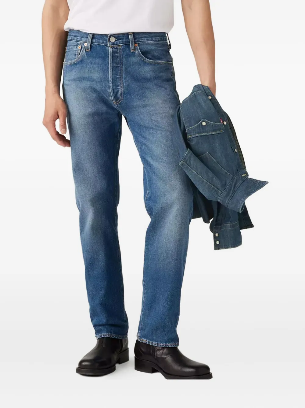 Levi's 501 five-pocket denim jeans Blauw