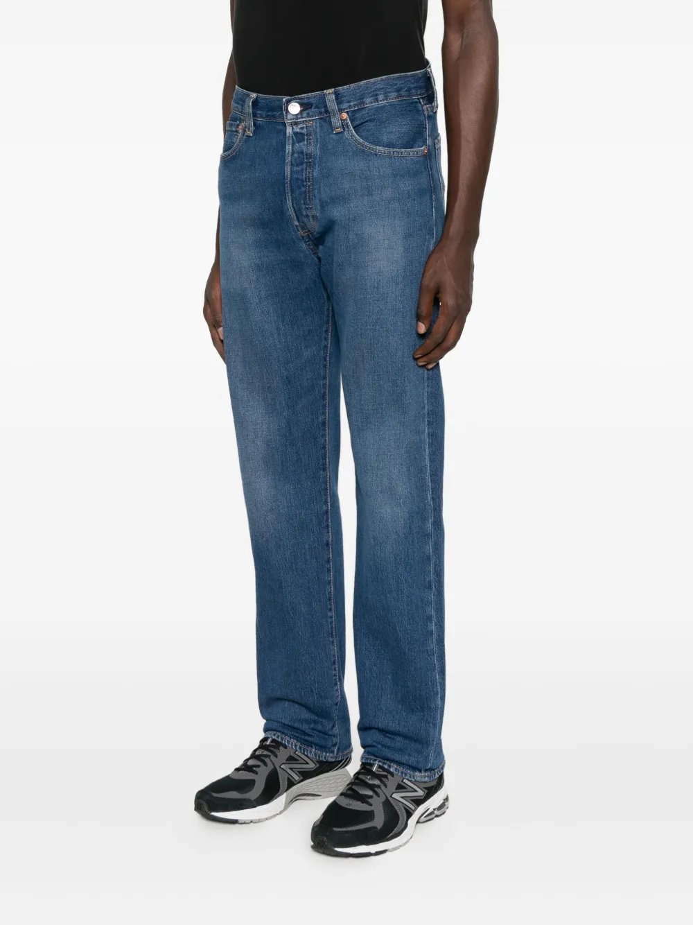 Levi's 501 denim jeans met vijf zakken Blauw