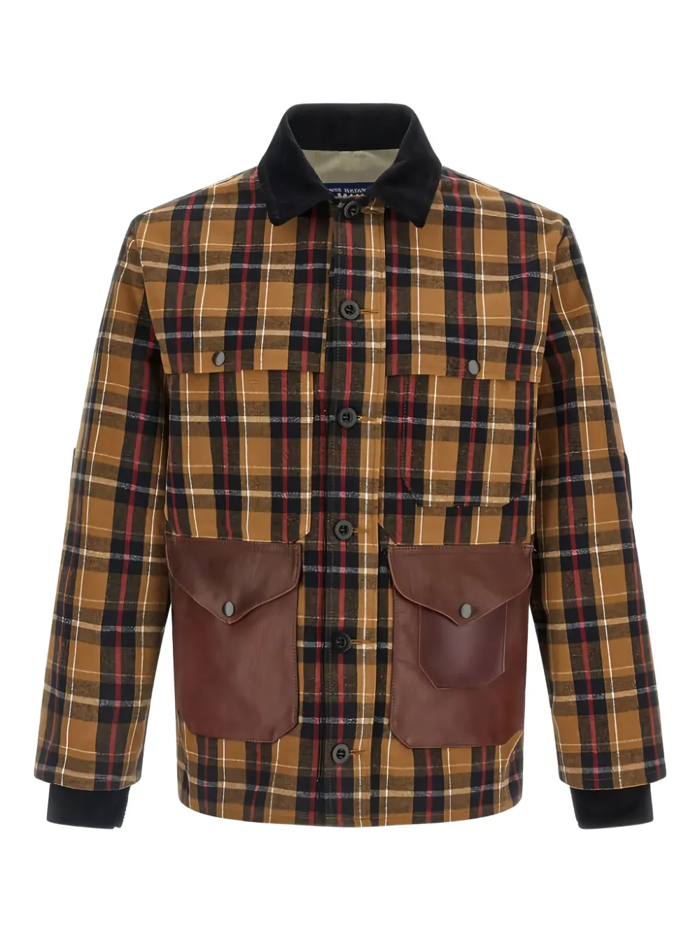 Junya Watanabe MAN x Filson checked corduroy-collar jacket | Brown | Image 1