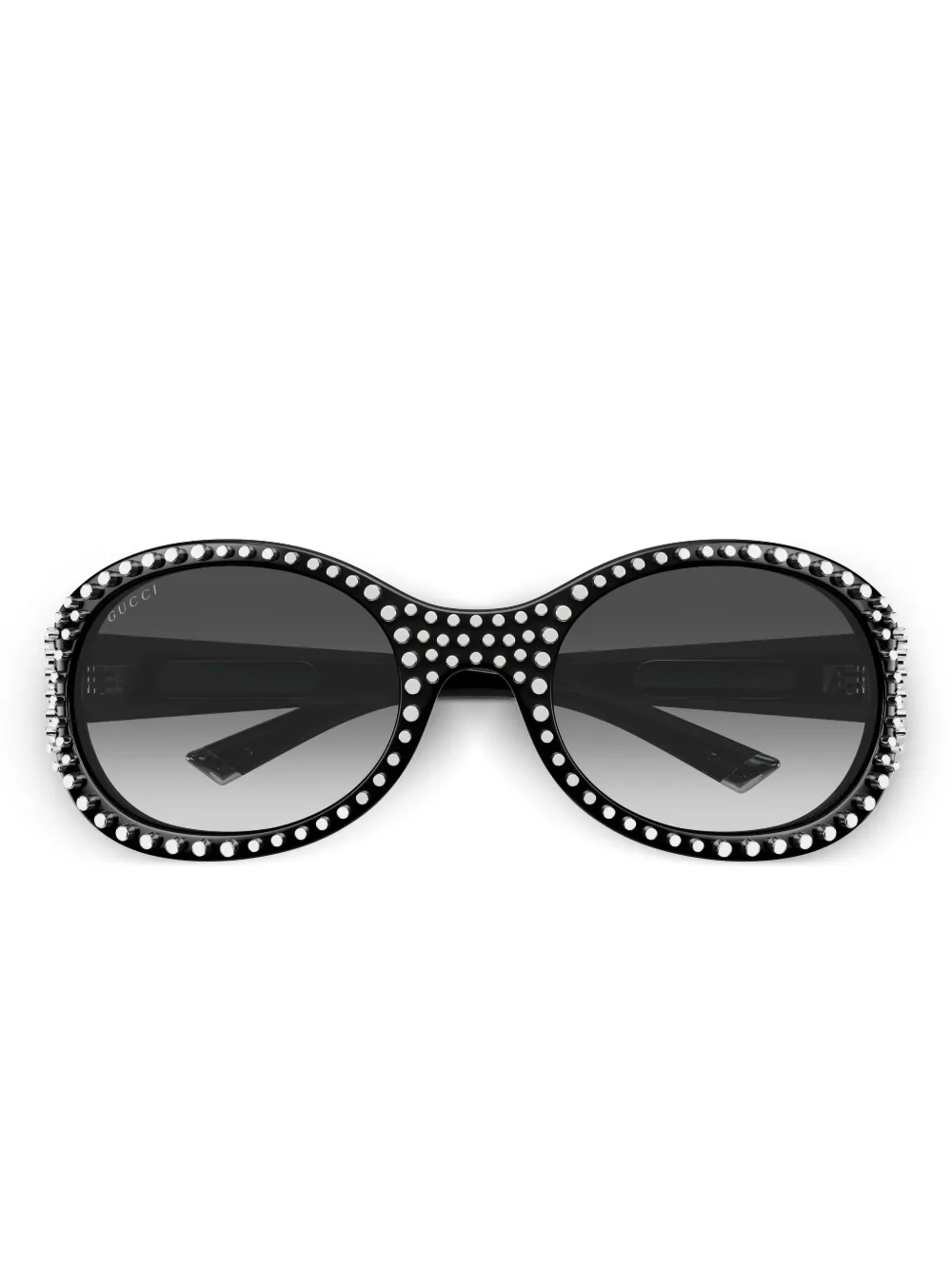Gucci Eyewear GG2013S studded oval-frame sunglasses Zwart