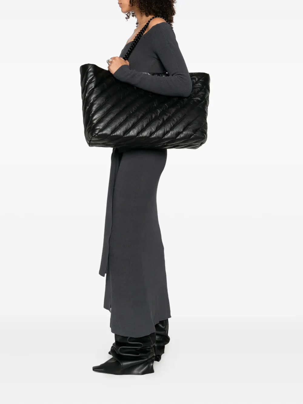 Balenciaga Carry All quilted tote bag Zwart