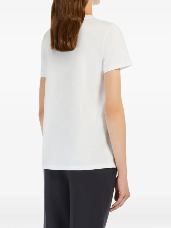 Tシャツ・カットソー MAX MARA Woman T-Shirt White 2511941031650 007 Cotton jersey and viscose T-shirt, white | Weekend Max Mara